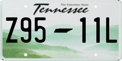 TN license plate Z9511L