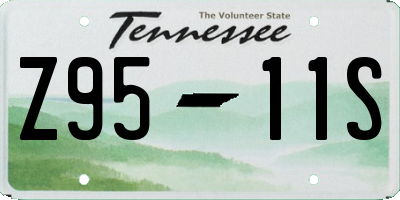 TN license plate Z9511S