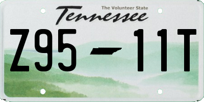 TN license plate Z9511T