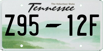 TN license plate Z9512F