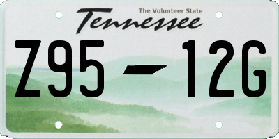TN license plate Z9512G