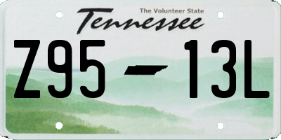 TN license plate Z9513L
