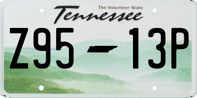 TN license plate Z9513P