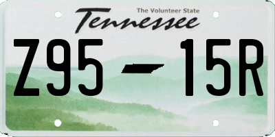 TN license plate Z9515R