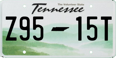 TN license plate Z9515T