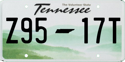 TN license plate Z9517T