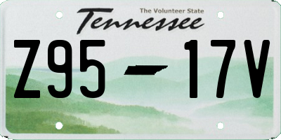 TN license plate Z9517V