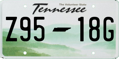 TN license plate Z9518G