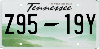 TN license plate Z9519Y