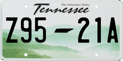 TN license plate Z9521A