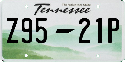 TN license plate Z9521P