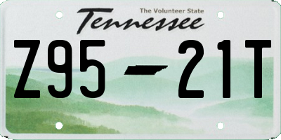 TN license plate Z9521T