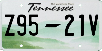 TN license plate Z9521V
