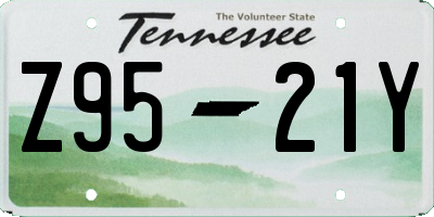 TN license plate Z9521Y