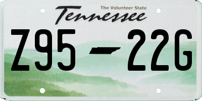 TN license plate Z9522G
