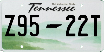 TN license plate Z9522T