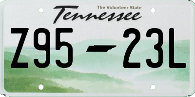 TN license plate Z9523L