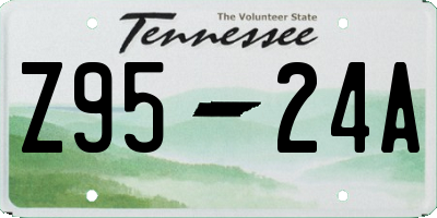 TN license plate Z9524A