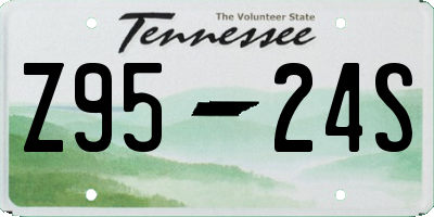 TN license plate Z9524S