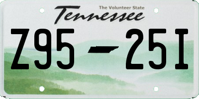 TN license plate Z9525I