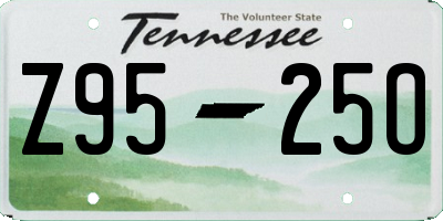 TN license plate Z9525O