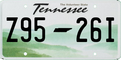 TN license plate Z9526I
