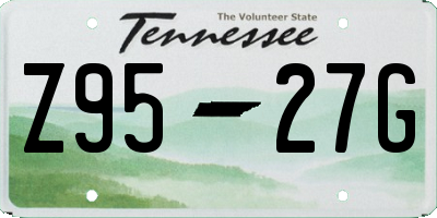 TN license plate Z9527G