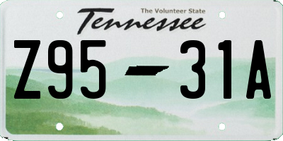 TN license plate Z9531A