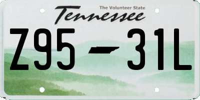 TN license plate Z9531L
