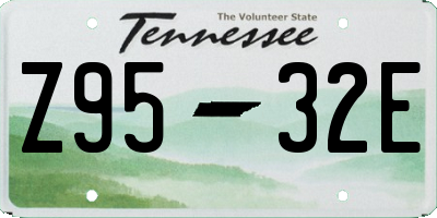 TN license plate Z9532E