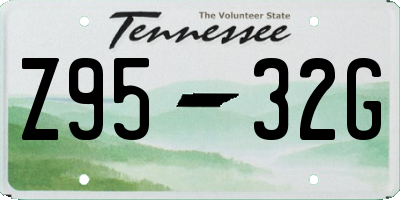 TN license plate Z9532G