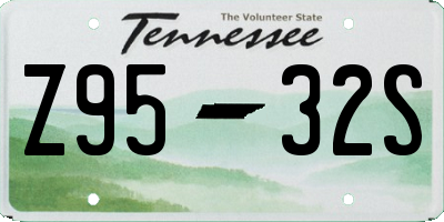 TN license plate Z9532S