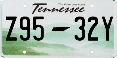 TN license plate Z9532Y