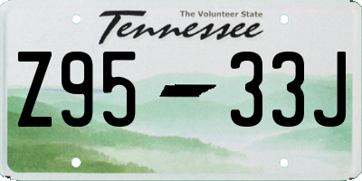 TN license plate Z9533J