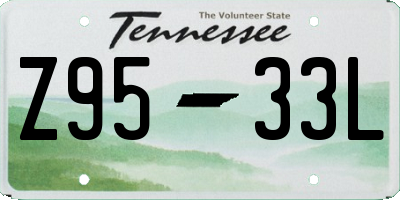 TN license plate Z9533L