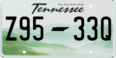 TN license plate Z9533Q