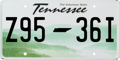 TN license plate Z9536I