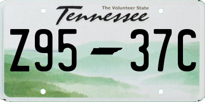 TN license plate Z9537C