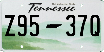 TN license plate Z9537Q