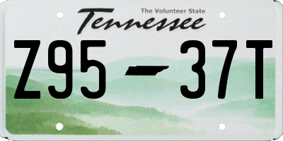 TN license plate Z9537T