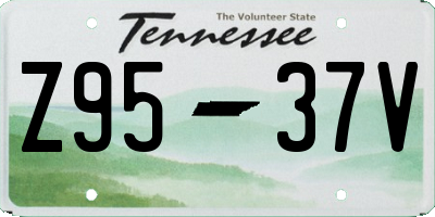 TN license plate Z9537V