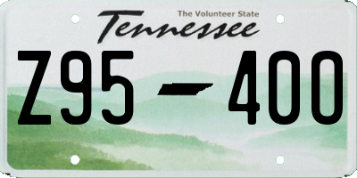 TN license plate Z9540O
