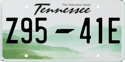 TN license plate Z9541E