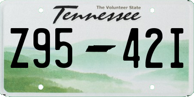 TN license plate Z9542I