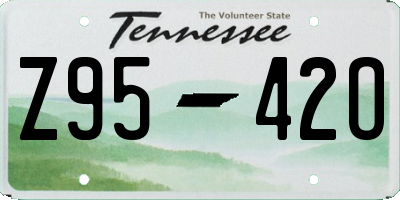 TN license plate Z9542O