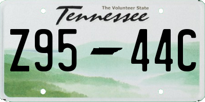 TN license plate Z9544C