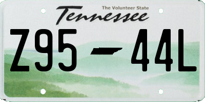 TN license plate Z9544L