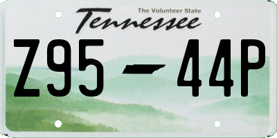 TN license plate Z9544P