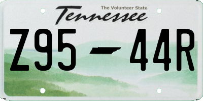 TN license plate Z9544R