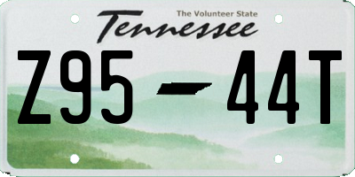 TN license plate Z9544T